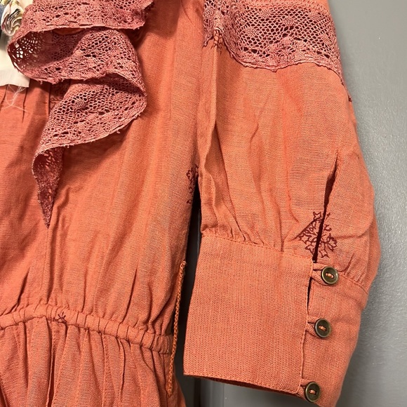 Kopal Anthropologie Women’s Janki Dress Brick Block Print Size XS 2-4 - Picture 11 of 15